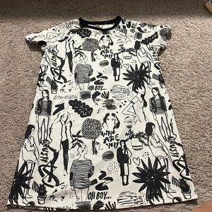 Zara TRF Print Dress